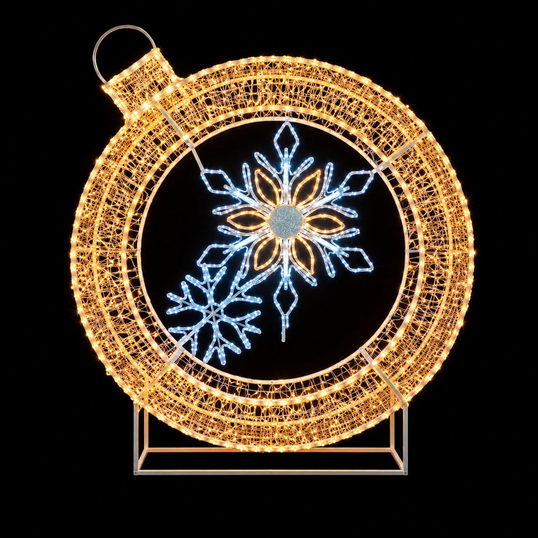 Ad Trend Pallina di Natale Luminosa 1524 LED 120x21xH137 cm – Decorazione Natalizia