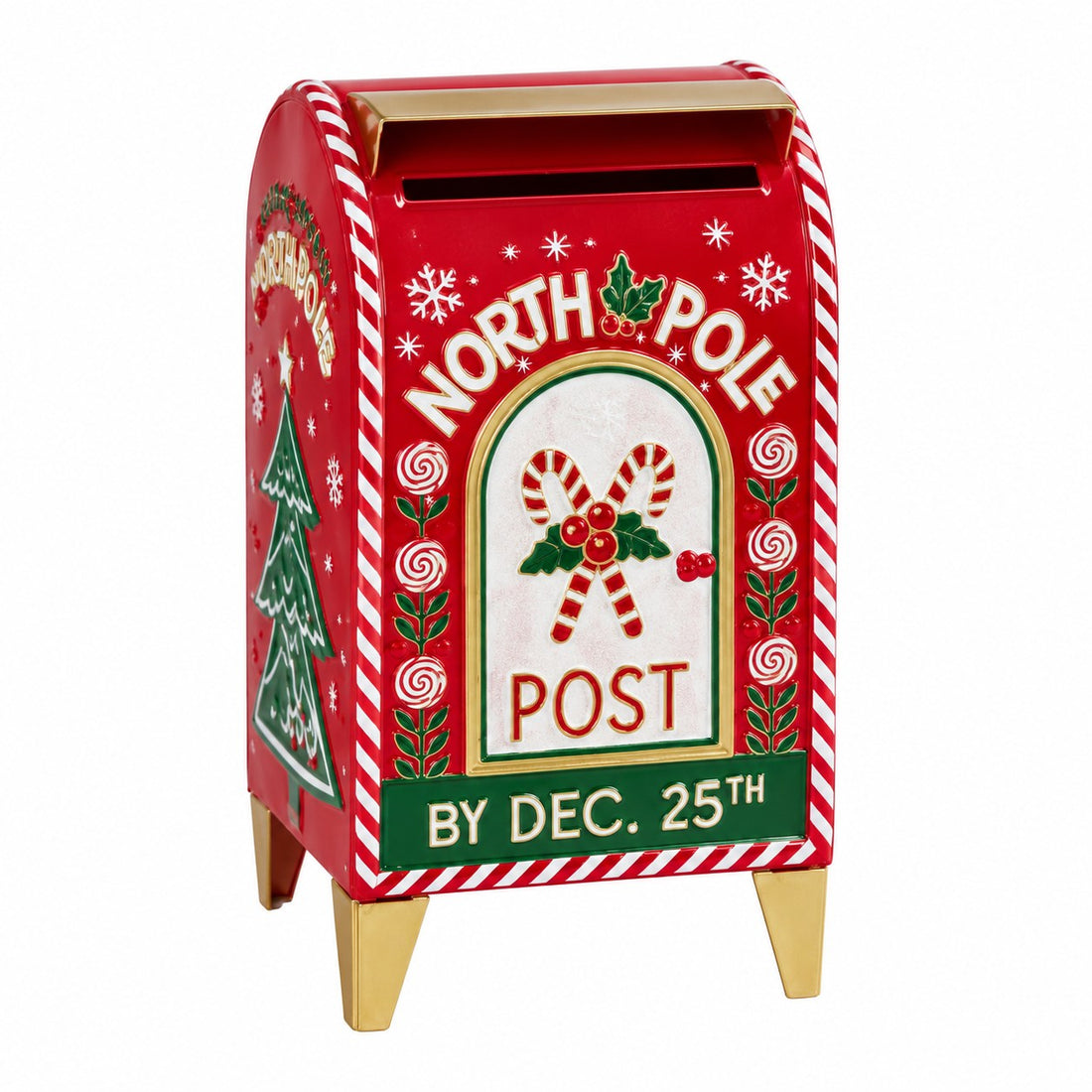 Ad Trend Cassetta Postale Decorativa Natalizia in Ferro 21x17xH36 cm – Decorazione di Natale