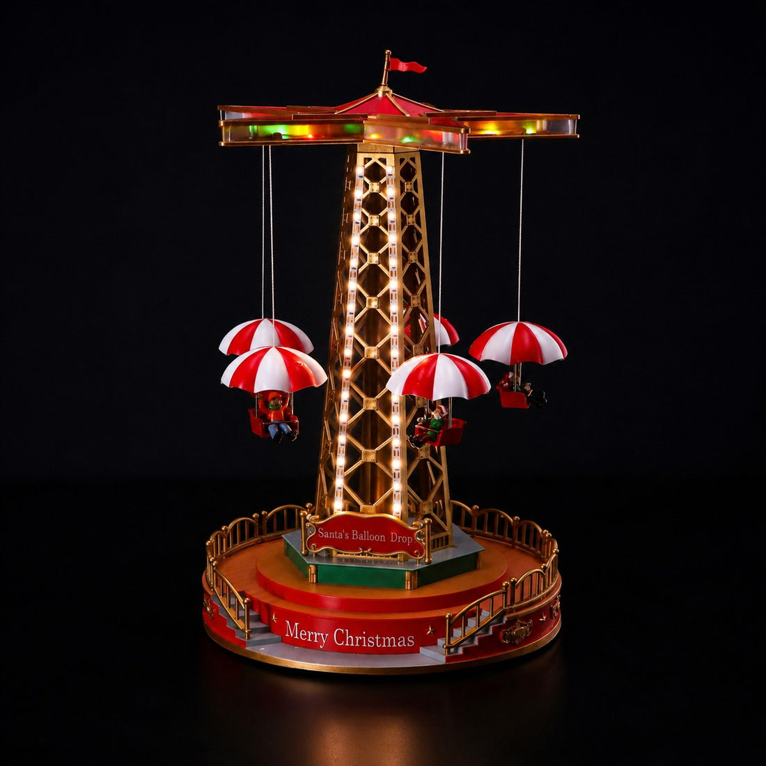 Ad Trend Giostra Natale con 59 Led D 25 Cm H 45 Cm Rosso