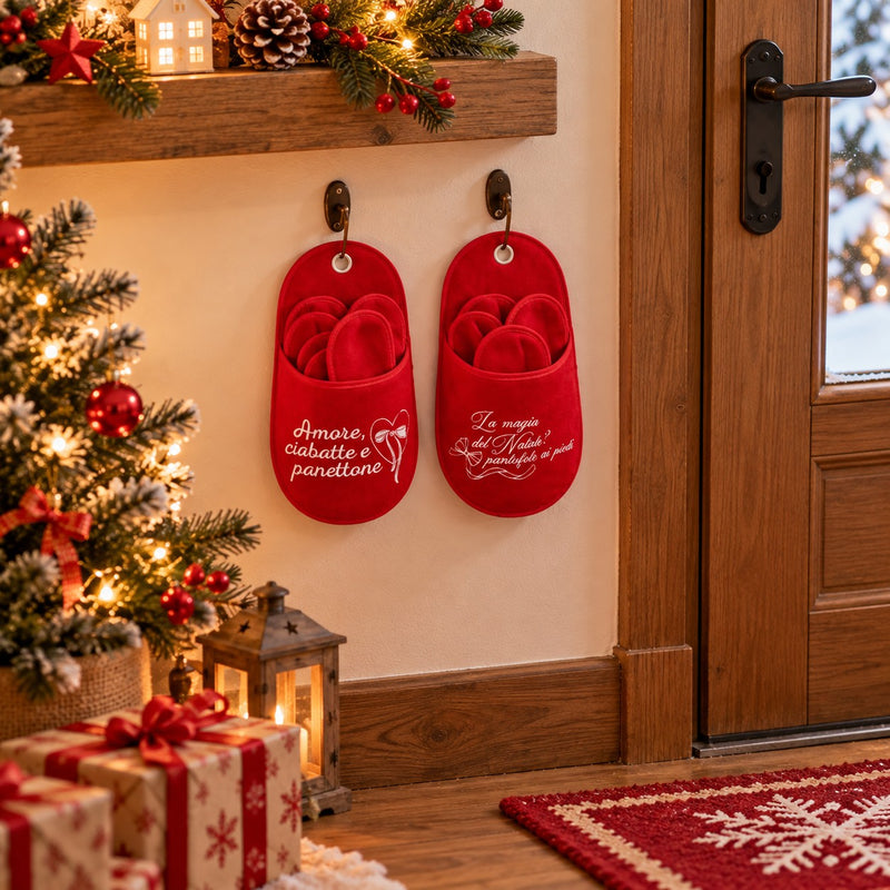 Ad Trend Set 5 Paia di Pantofole Ass. 1 Cf 26x47 cm – Confezione Regalo Natale
