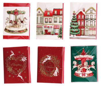 Ad Trend Biglietto di Auguri Natalizio Musicale con Busta Assortito 15x20 cm 1 Pz – Biglietto Regalo di Natale