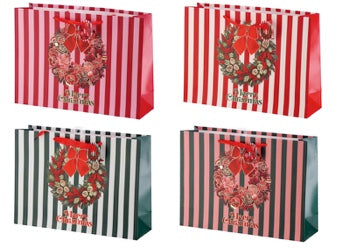 Ad Trend Borsa Regalo Natalizia in Carta Assortita 42x12xH31 cm 1 Pz – Sacchetto per Confezioni Regalo di Natale