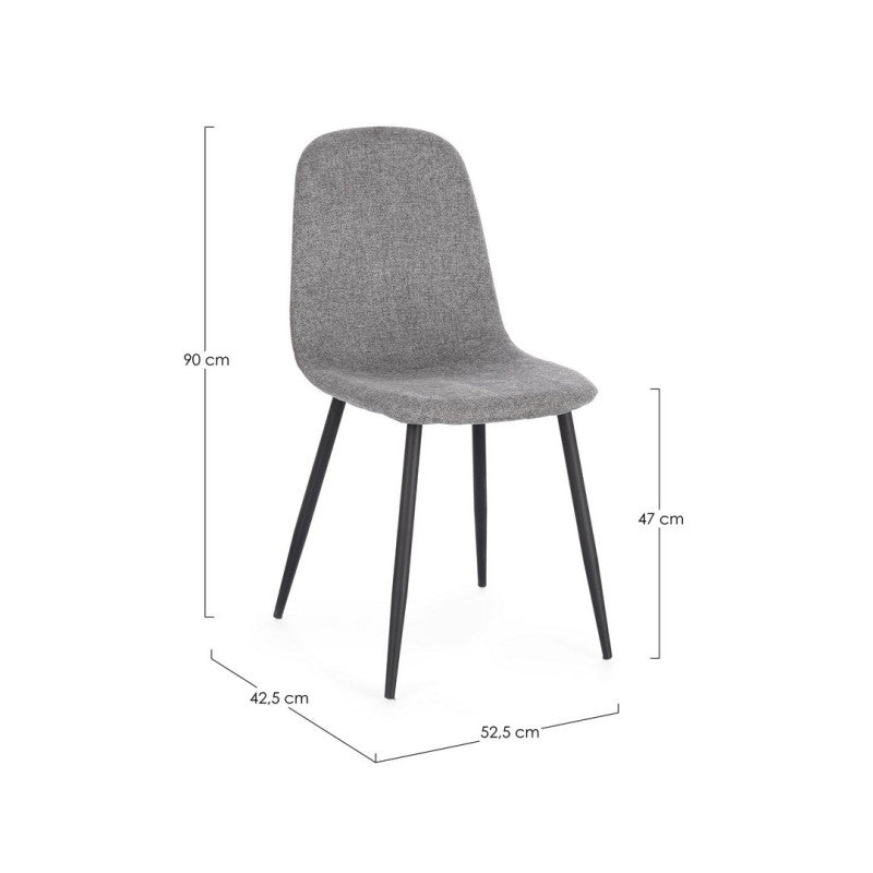 Bizzotto Sedia Irelia Grigio Scuro