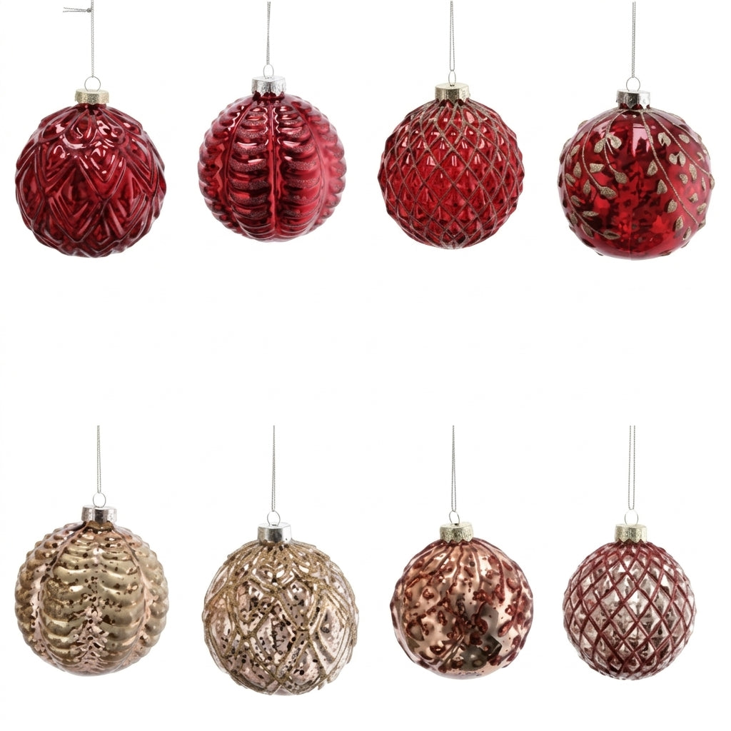 Ad Trend Pallina di Natale in Vetro Assortita Ø10 cm 1 Pz – Addobbo Decorativo per Albero di Natale
