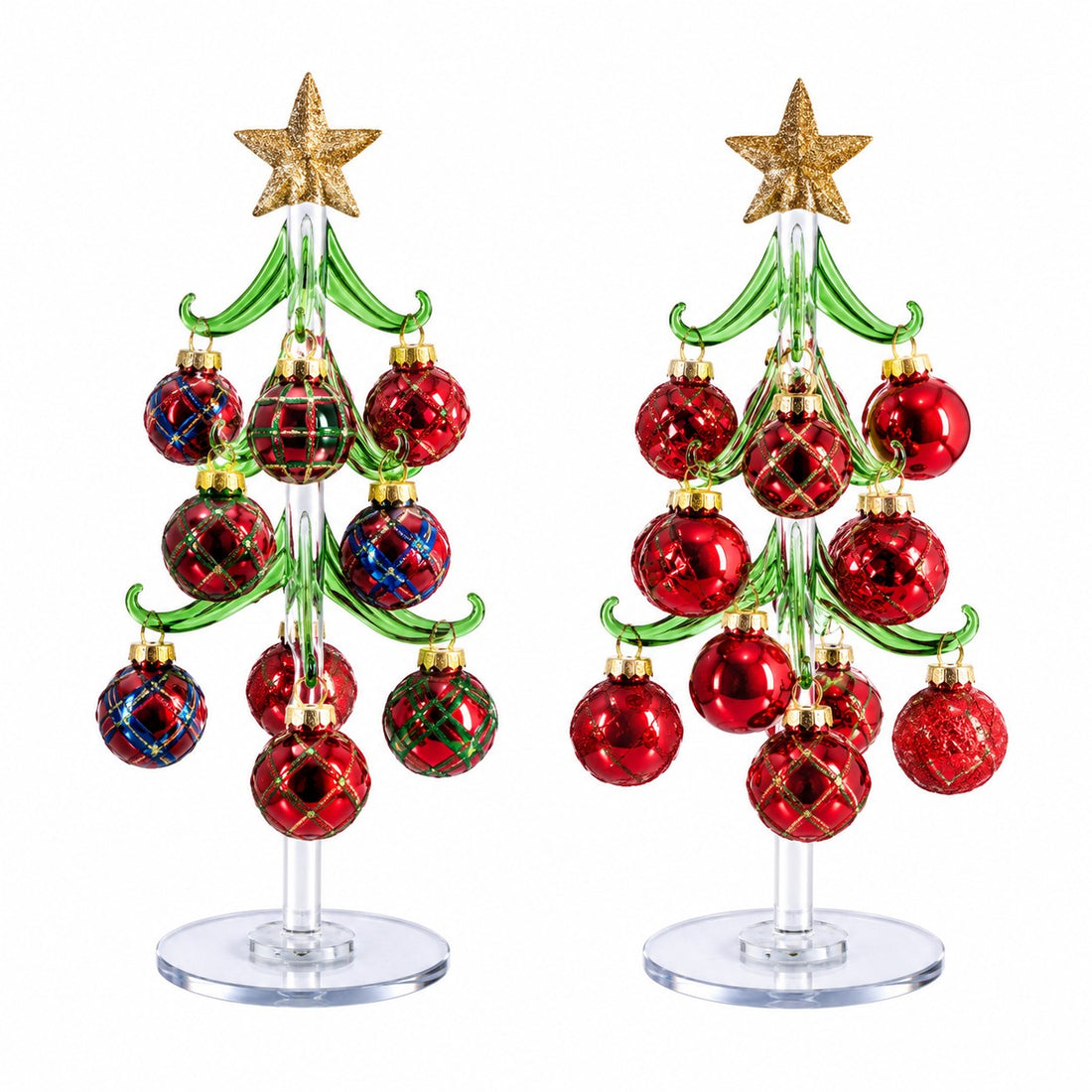 Ad Trend Alberello Natalizio Decorativo con Palline in Vetro Assortito Ø10xH26 cm 1 Pz – Decorazione di Natale per la Casa