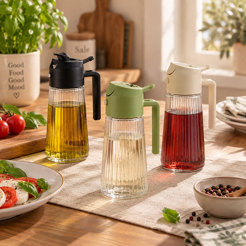 Ad Trend Oliera in Vetro e Plastica 400 ml Ø7,5xH19 cm – 1 Pezzo Assortito
