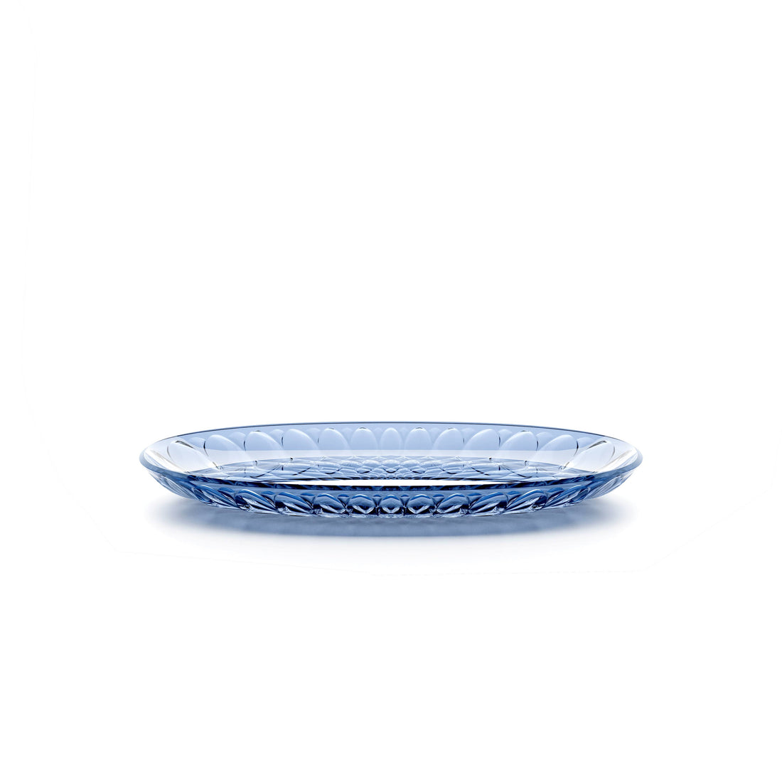 GUZZINI Vassoio Ovale Piccolo Vanity Bio-Based 32 x 19,5 Cm Blu