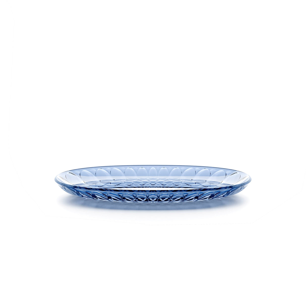 GUZZINI Vassoio Ovale Piccolo Vanity Bio-Based 32 x 19,5 Cm Blu