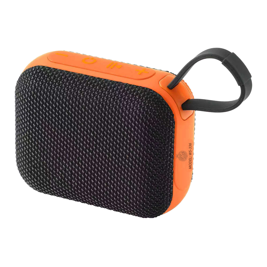 L'Arcolaio Speaker Bluetooth Rettangolare FM Nero/Arancio 10,1x8,2x4,6 cm