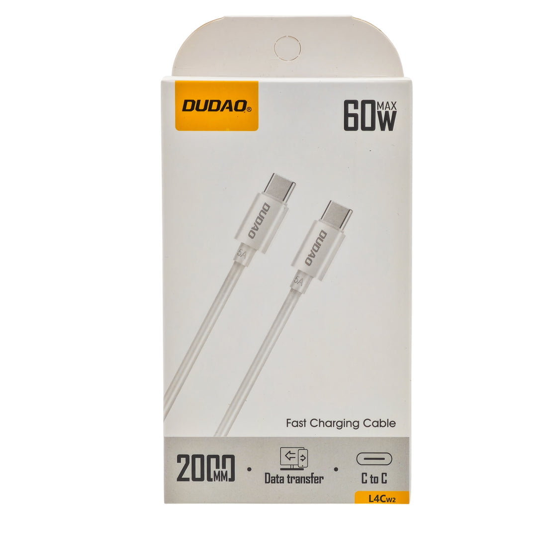 L'Arcolaio Cavo USB-C a USB-C 60W Ricarica Rapida e Trasferimento Dati 2 m Bianco