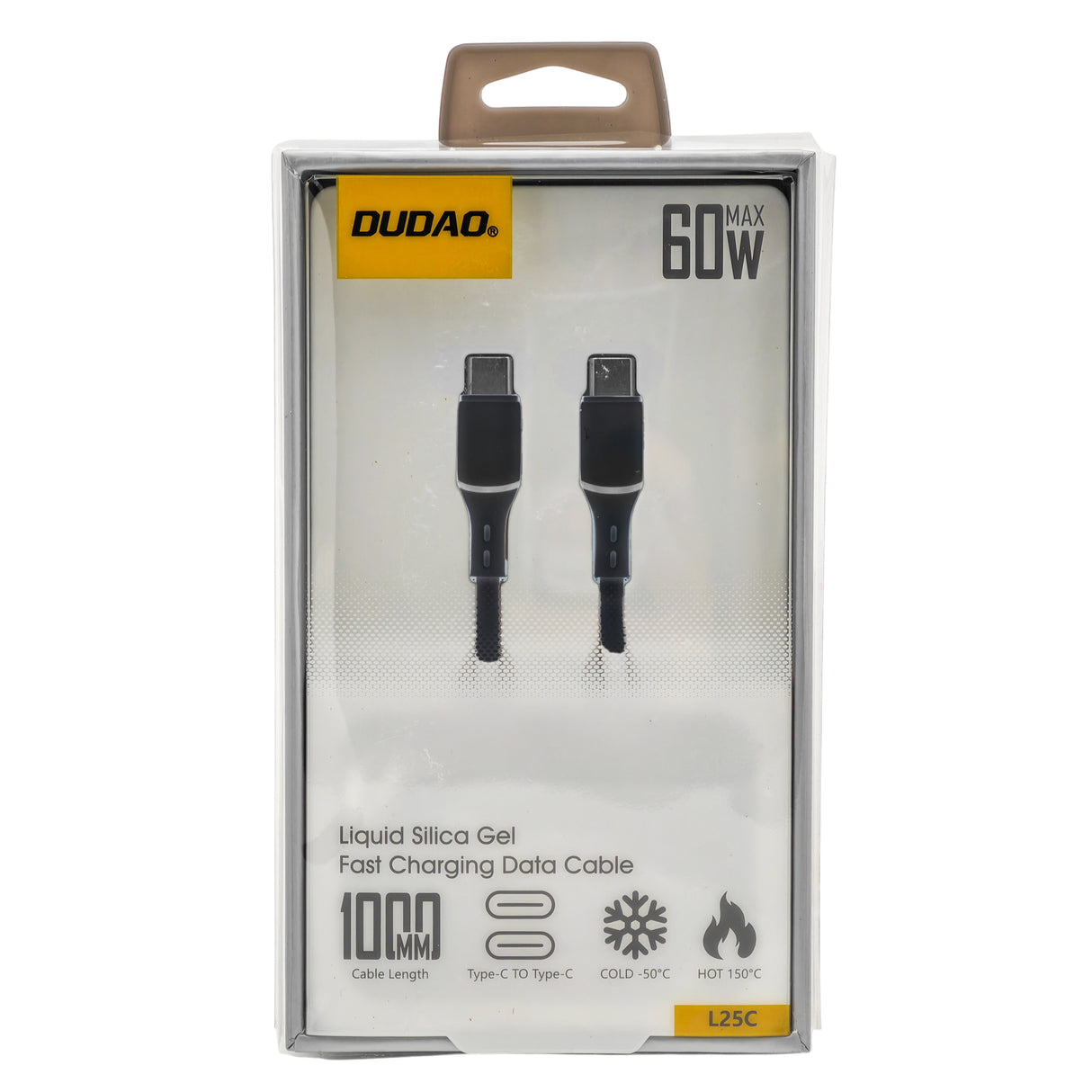 L'Arcolaio Cavo USB-C a USB-C 60W Liquid Silica Gel Ricarica Rapida 1 m Nero
