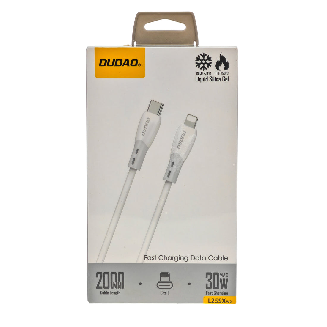 L'Arcolaio Cavo USB-C a Lightning 30W Liquid Silica Gel Ricarica Rapida 2 m Bianco