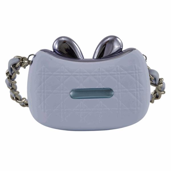 L'Arcolaio Borsetta con Manico e Auricolari Wireless Grigio 8,5x3,5x3,6 cm