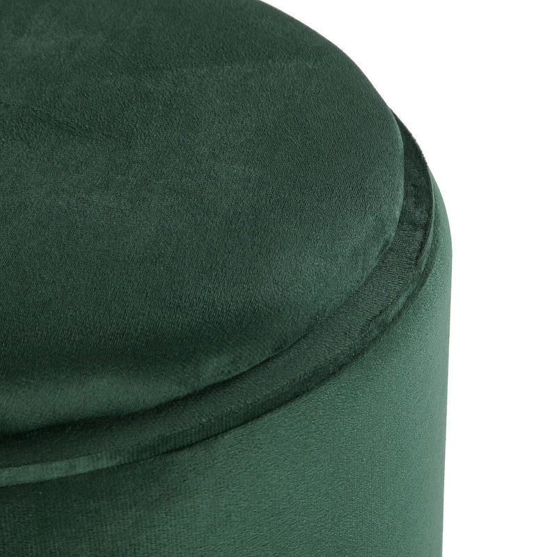 Versa Puff con Storage e Vassoio Velvet Verde