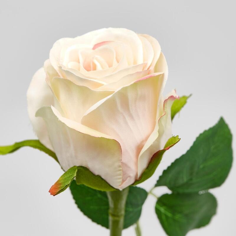 EDG Enzo De Gasperi Rosa Bocciolo Olis 3 Fg Ramo Ass. H 51 Cm Pianta Artificiale Avorio 1 Pz