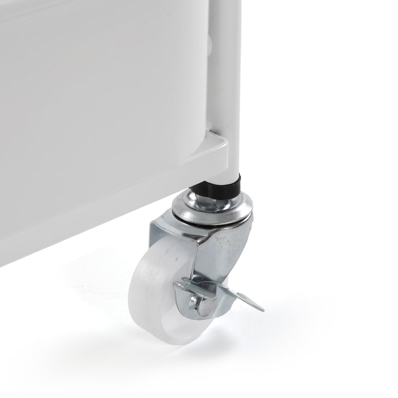 Versa Carrello Pieghevole in Metallo Bianco