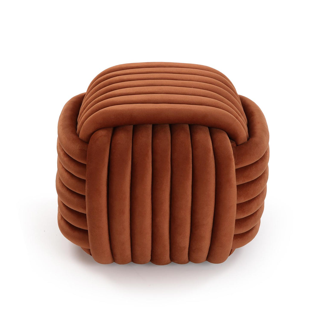 Versa Pouf Quadrato Marrone