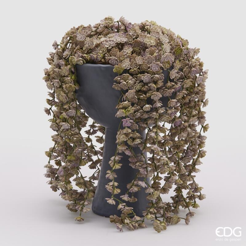 EDG Enzo De Gasperi Echeveria Olis Cespuglio Cadente H 44 Cm Pianta Artificiale Rosa Verde Chiaro