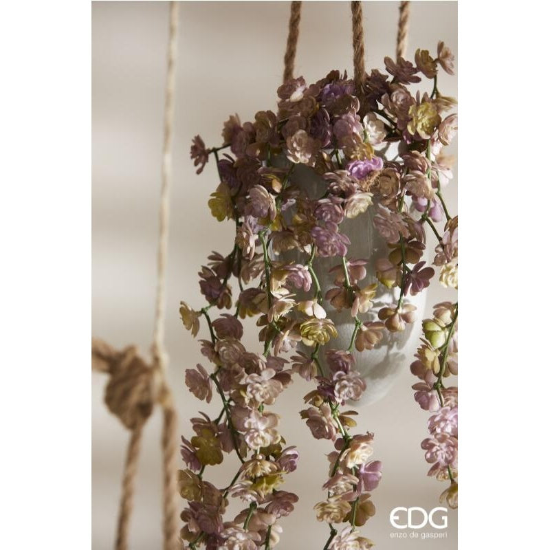 EDG Enzo De Gasperi Echeveria Olis Cespuglio Cadente H 44 Cm Pianta Artificiale Rosa Verde Chiaro