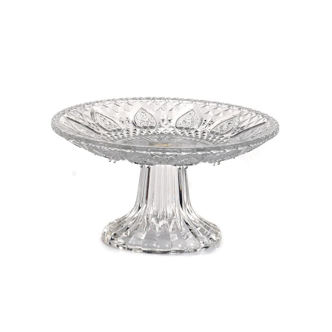 Vimin Box Alzatina Vetro Trasparente D 15 Cm H 10 Cm