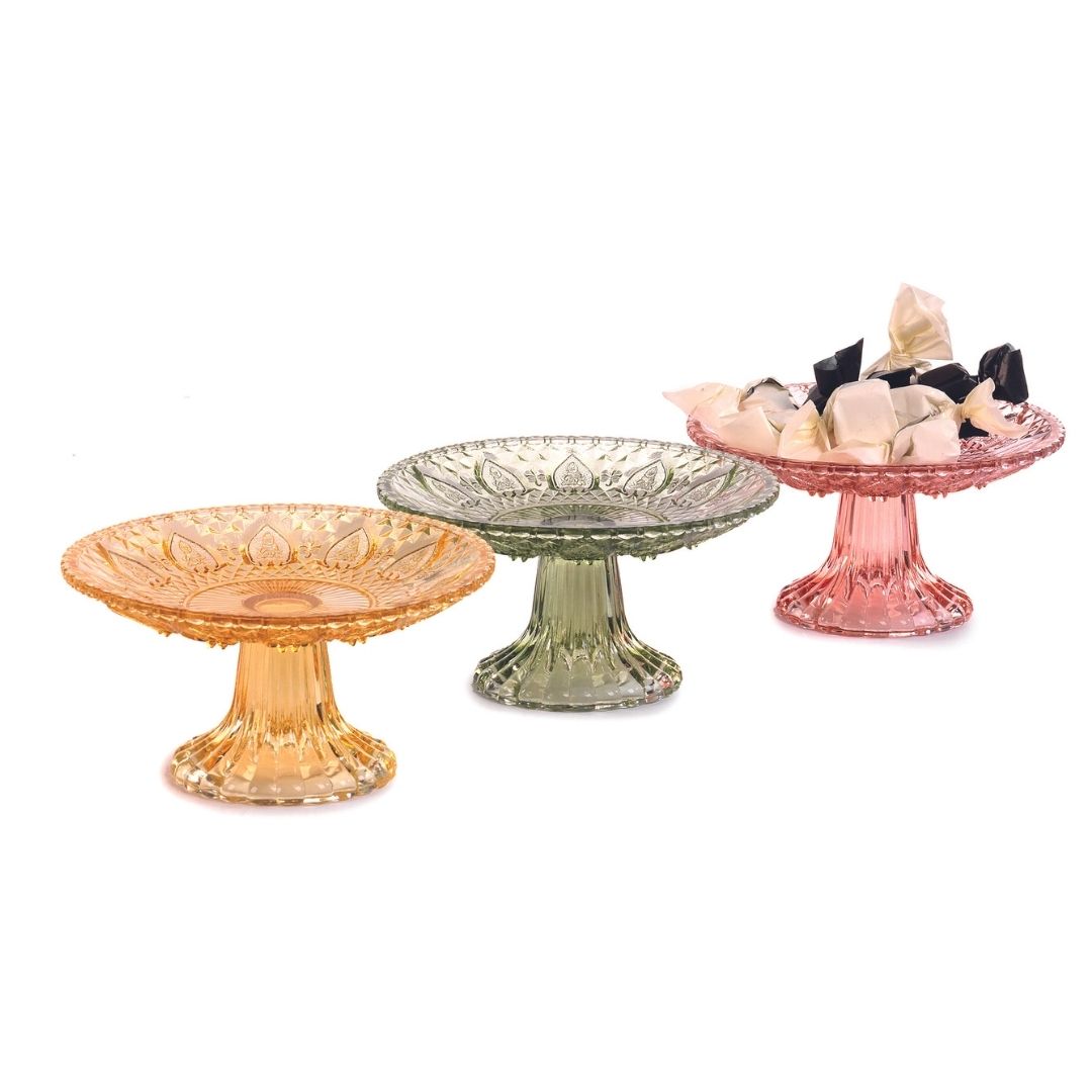 Vimin Box Alzatina Vetro Mix Col D 25 Cm H 13 Cm 1 Pz