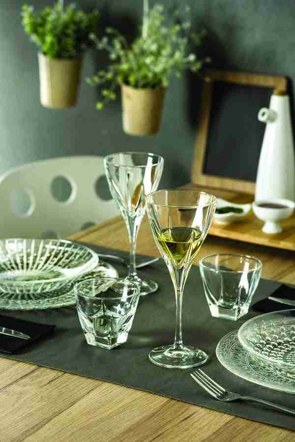 RCR Cristalleria Italiana Fusion - 3 - Set da 6 Calici Vino in Vetro