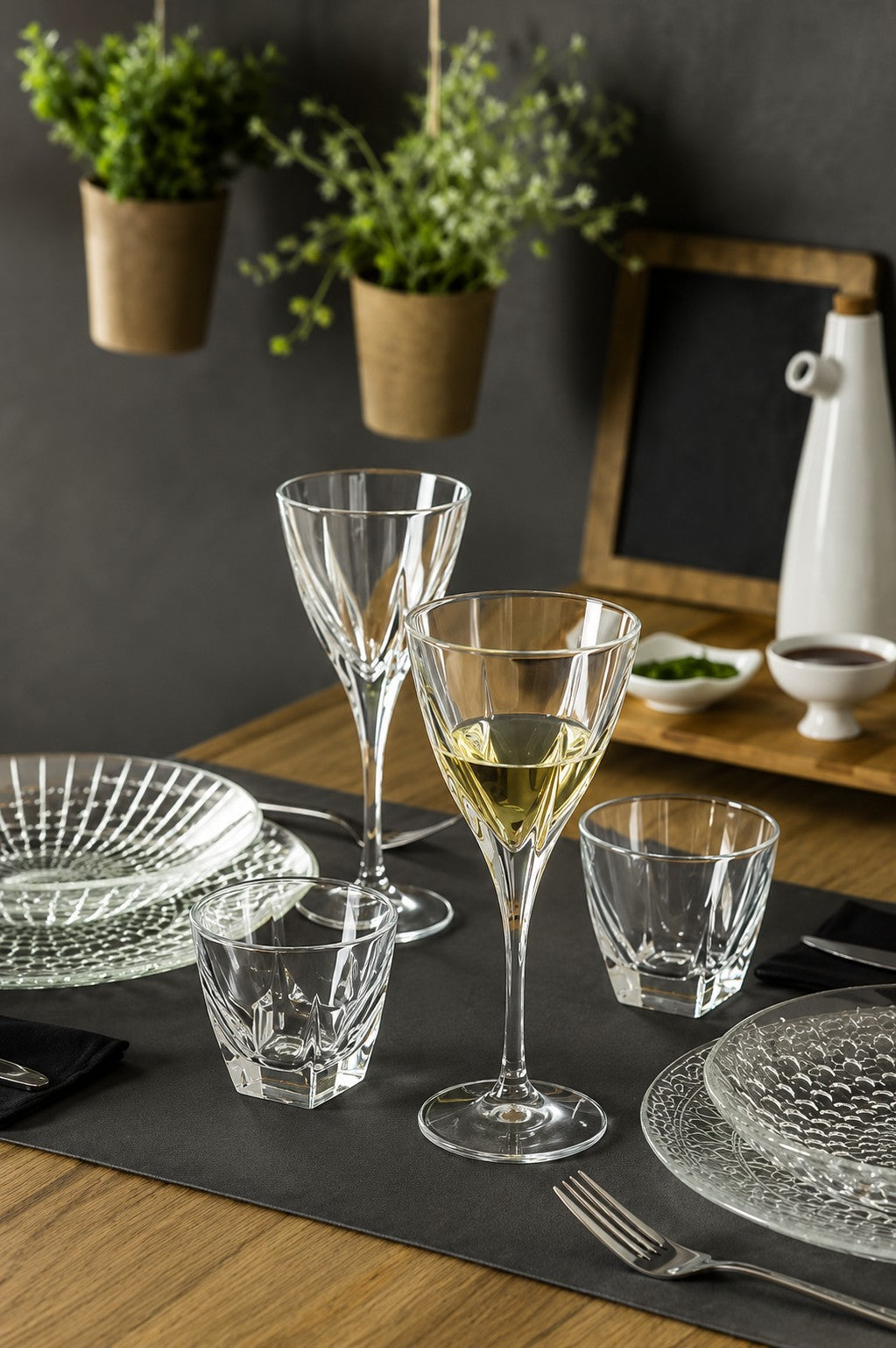 RCR Cristalleria Italiana Fusion - 3 - Set da 6 Calici Vino in Vetro