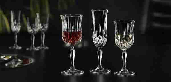 RCR Cristalleria Italiana Opera - 2 - Set da 6 Calici Vino in Cristallo