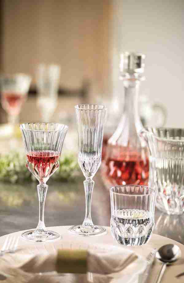 RCR Cristalleria Italiana Adagio - 2 - Set da 6 Calici Vino in Vetro