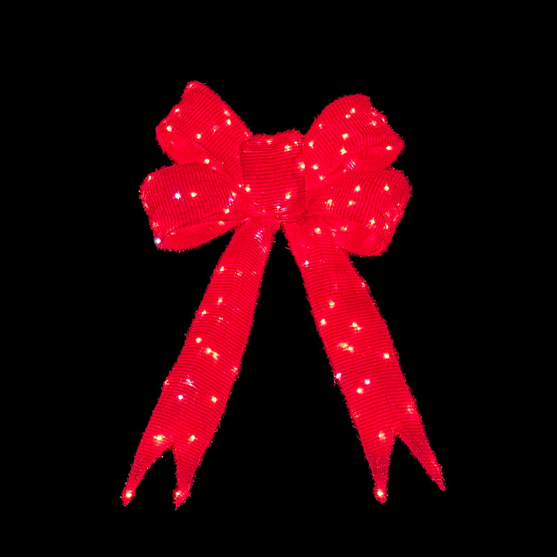 Bonturi Casa Fiocco Rosso Led Natale 120cm 168 LED ip 44