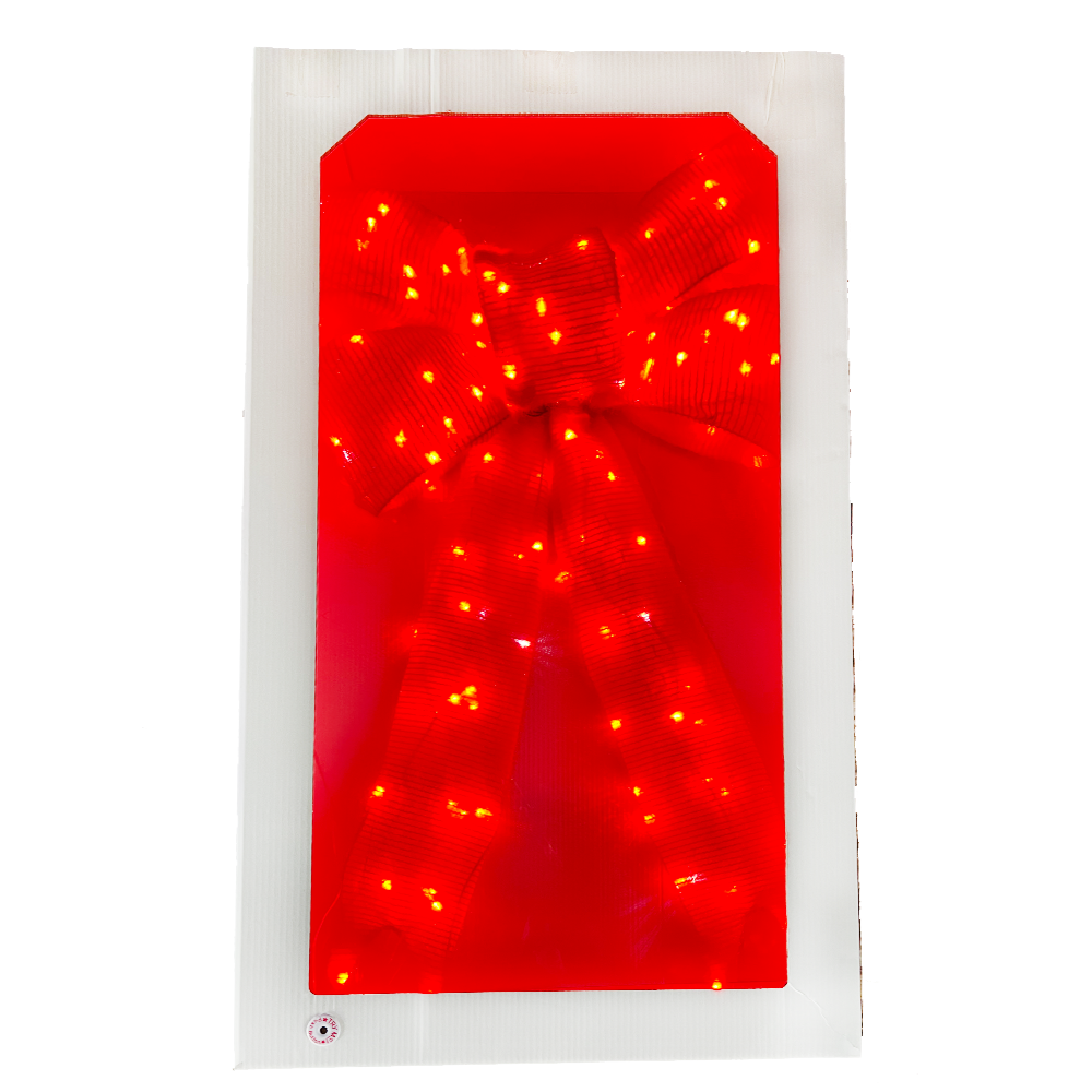 Bonturi Casa LIGHT BOW RED di Natale 120cm 168 LED
