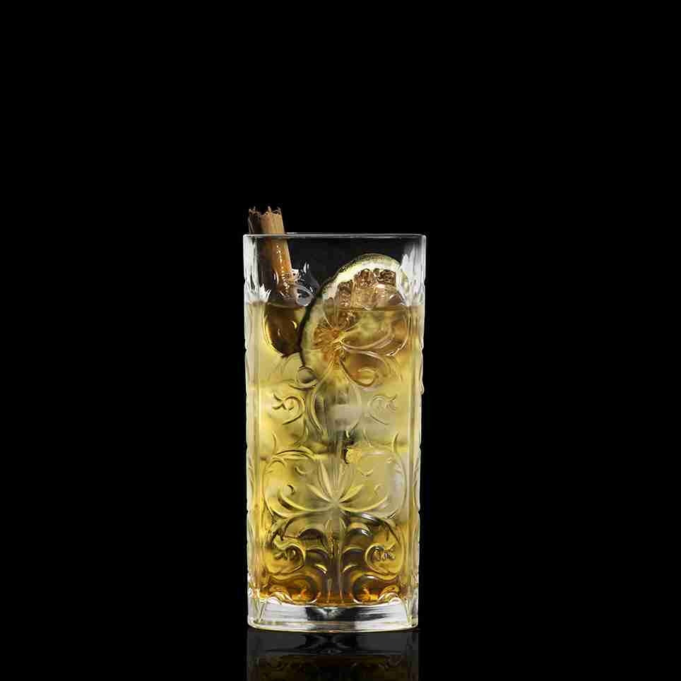 RCR Cristalleria Italiana Tattoo HB - Set da 6 Bicchieri Long Drink in Vetro