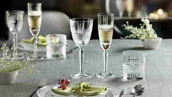 RCR Cristalleria Italiana Brillante - FL - Set da 6 Calici Flute in Vetro
