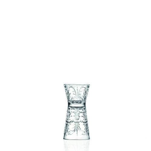 RCR Cristalleria Italiana Tattoo - Set da 6 Bicchieri Clessidra da Shot o Jigger in Vetro