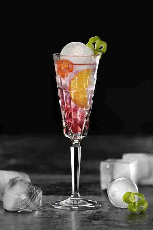 RCR Cristalleria Italiana Etna - FL - Set da 6 Calici Flute in Vetro