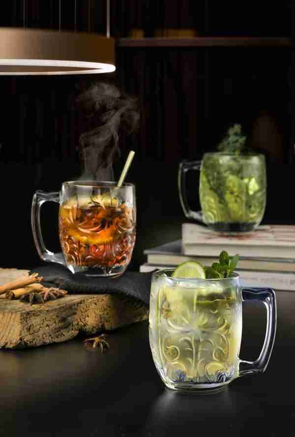 RCR Cristalleria Italiana Tattoo Mule - Set da 4 Bicchieri Cocktail in Cristallo