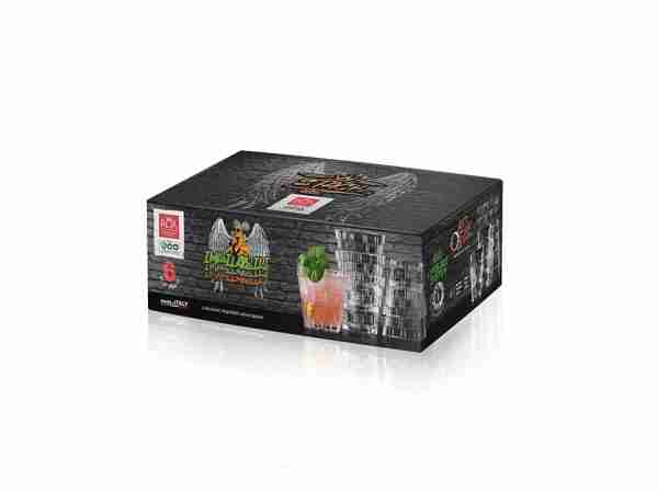 RCR Cristalleria Italiana Stack - DOF - Set of 6 Glass Glasses