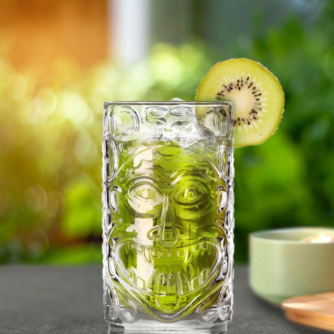 RCR Cristalleria Italiana Tiki Etruria - Set of 4 Water and Cocktail Glasses in Glass