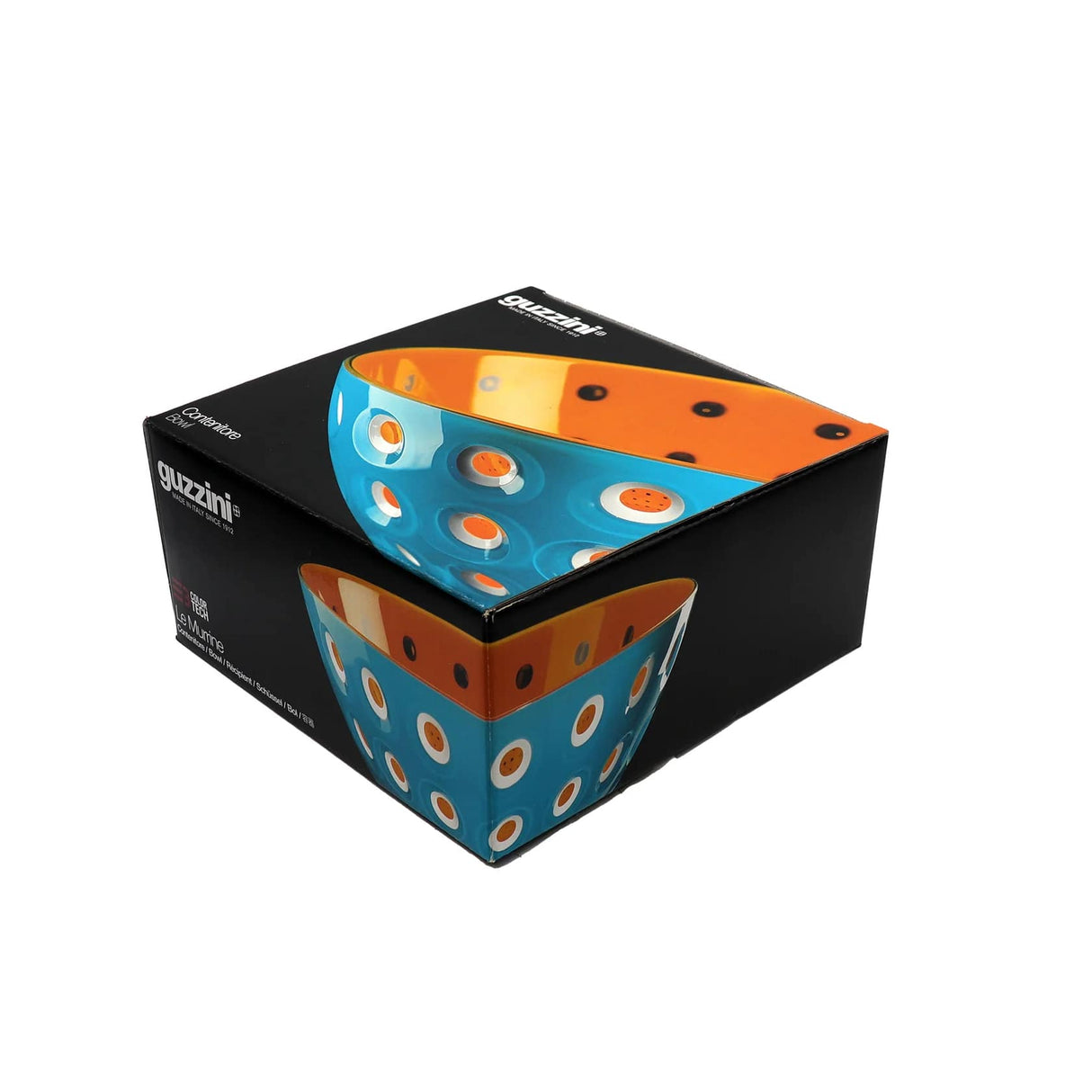 guzzini guzzini contenitore le murrine in san d 25 cm azzurro arancio ean 8008392282402