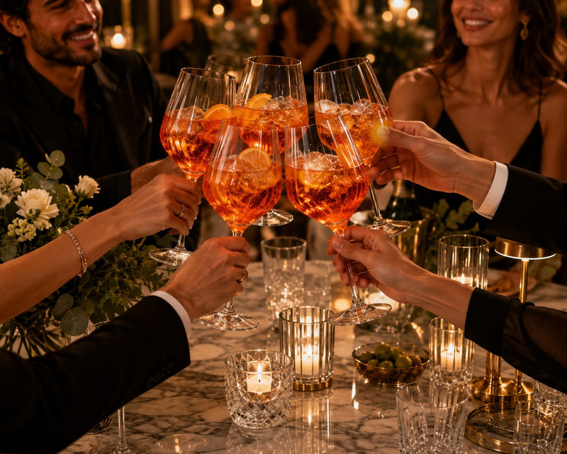 RCR Cristalleria Italiana Timeless - Set da 6 Calici Spritz in Vetro