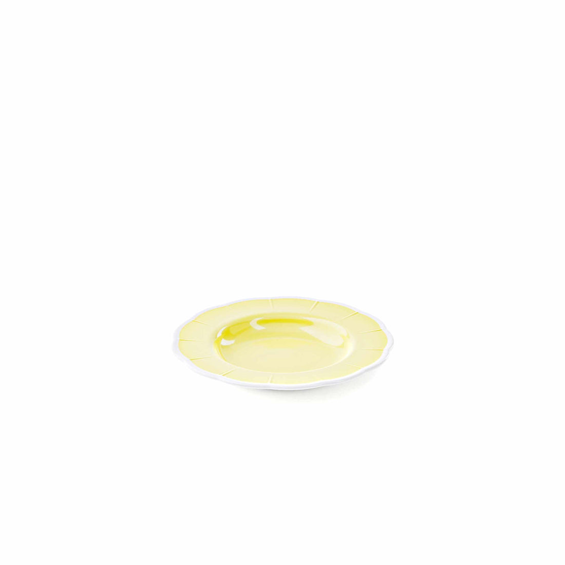 GUZZINI Piatto Fondo Melamina Flora D 24 Cm Table Decor Giallo Polvere