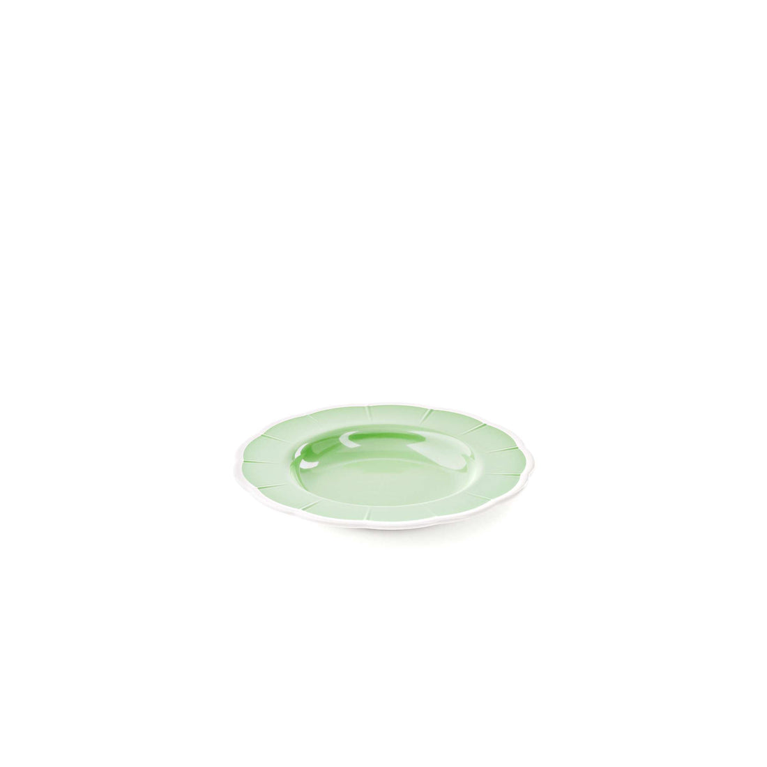 GUZZINI Piatto Fondo Melamina Flora D 24 Cm Table Decor Verde Polvere