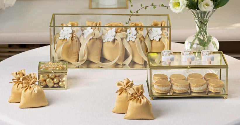 Cupido&Co. Sacchetto Portaconfetti Lamè Argentato 100 x 140 Mm 12 Pz