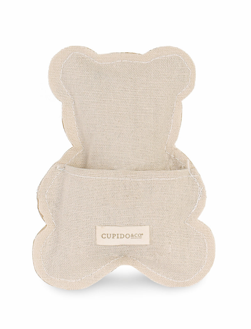 Cupido&Co. Sacchetto Orsetto Cuore Azzurro 100 x 135 Mm Beige 12 Pz