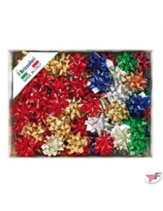 Brizzolari Coccarde Stelle Splendid Assortite Metallizzato 10 mm 100 pezzi