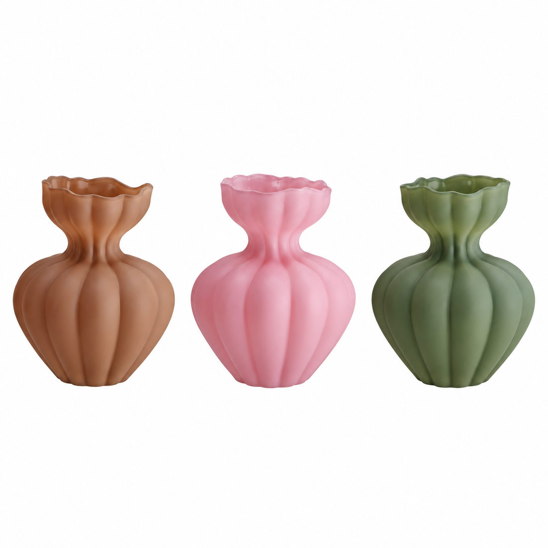 Ad Trend Vaso Decorativo in Vetro Ø 25 x H 31 cm – Vaso per Fiori e Arredo Casa, Modelli Assortiti 1 Pz