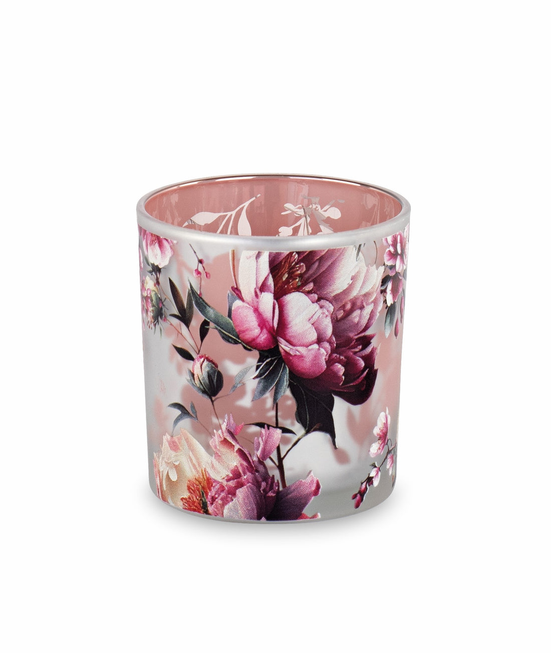 Tono Su Tono Portacandela Vetro Hanami H 150 Mm D 150 Mm