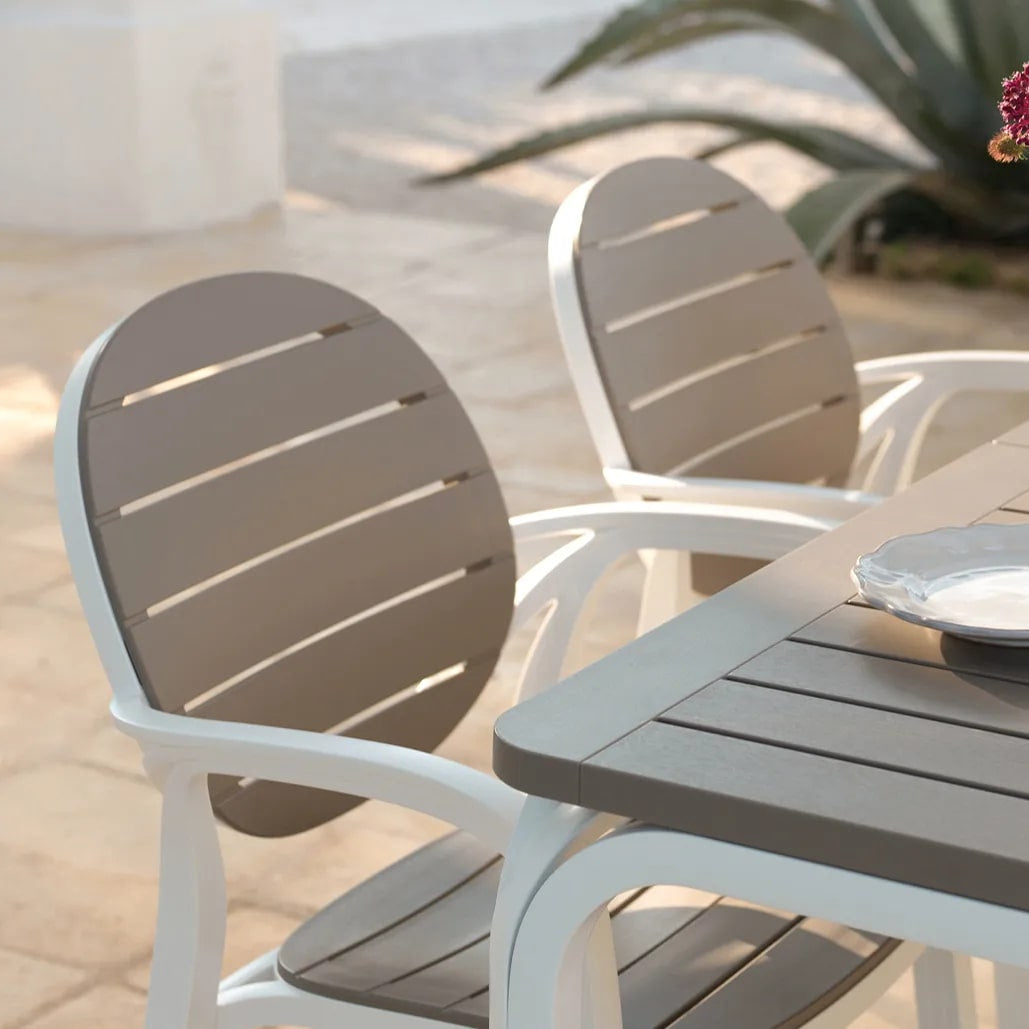 Nardi Nardi Stuhl „Palma“ in den Farben Cremeweiß und Taubengrau, EAN 8010352237049