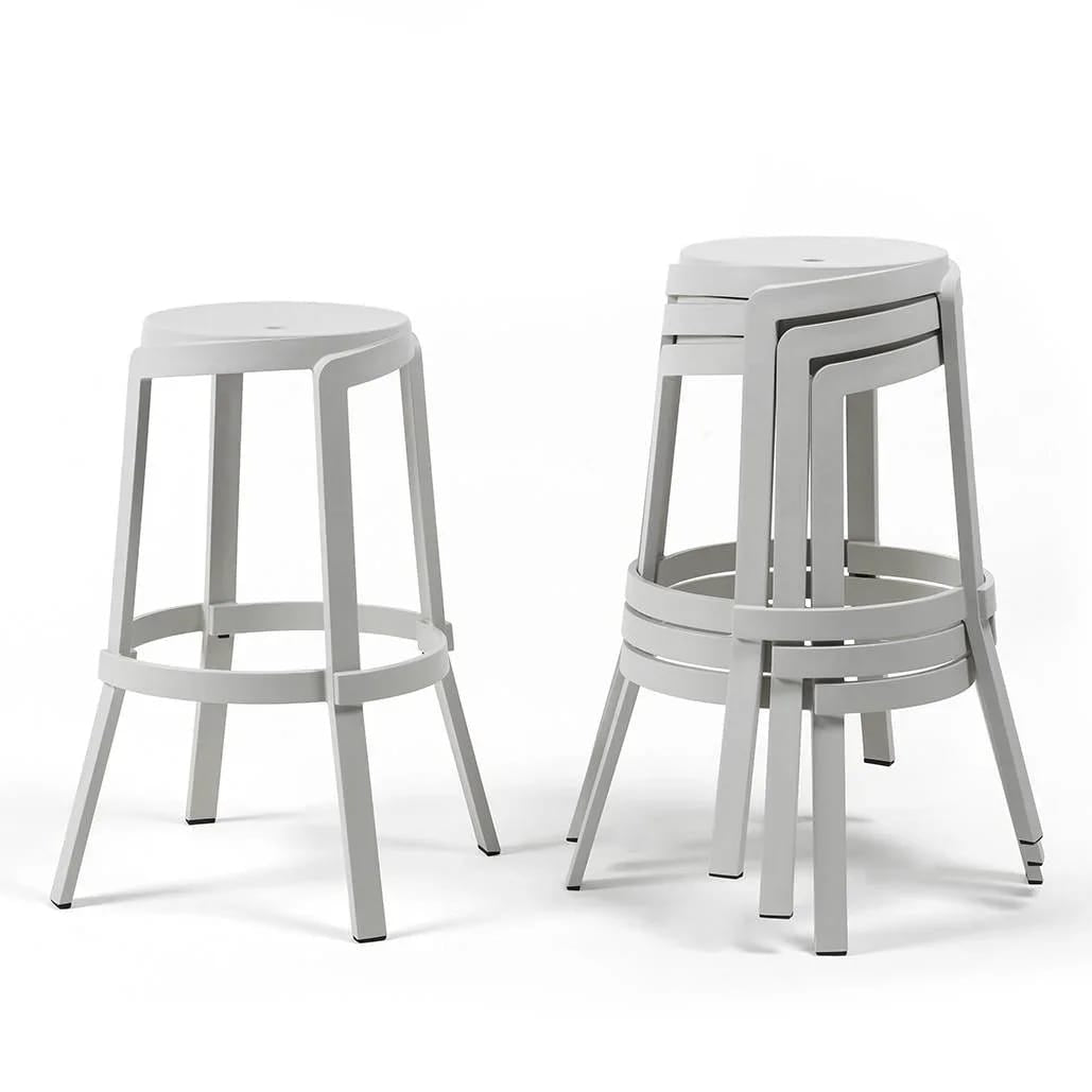 nardi nardi sgabello stack maxi gesso