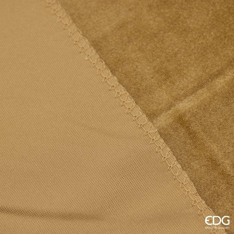EDG Enzo De Gasperi Tessuto Decorativo Velvet Brown Rotolo 35x200 cm – Decorazione di Natale